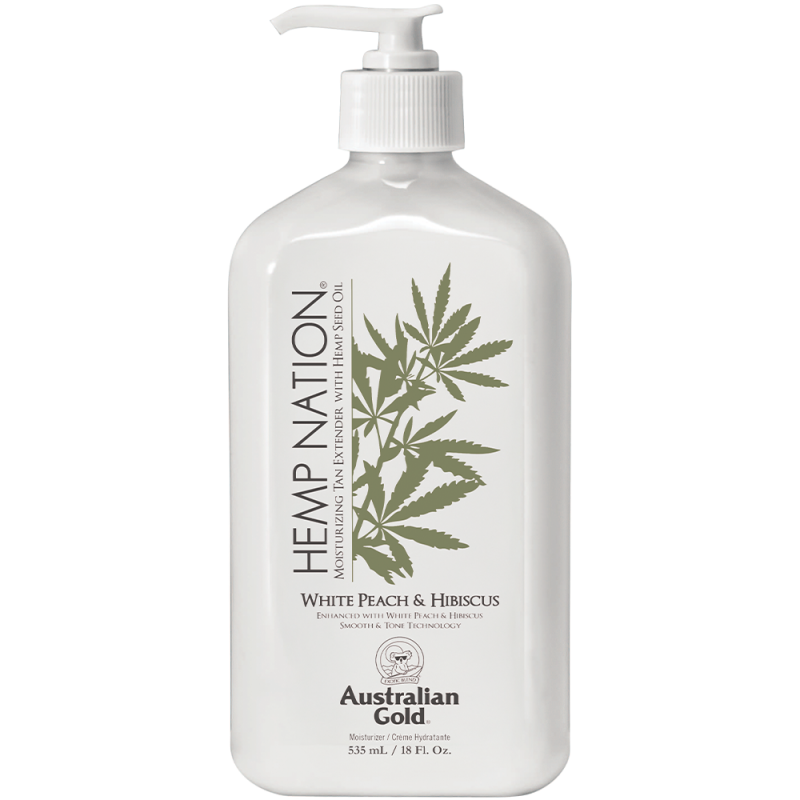 Hemp Nation White Peach & Hibiscus – 535 ml | Australian Gold