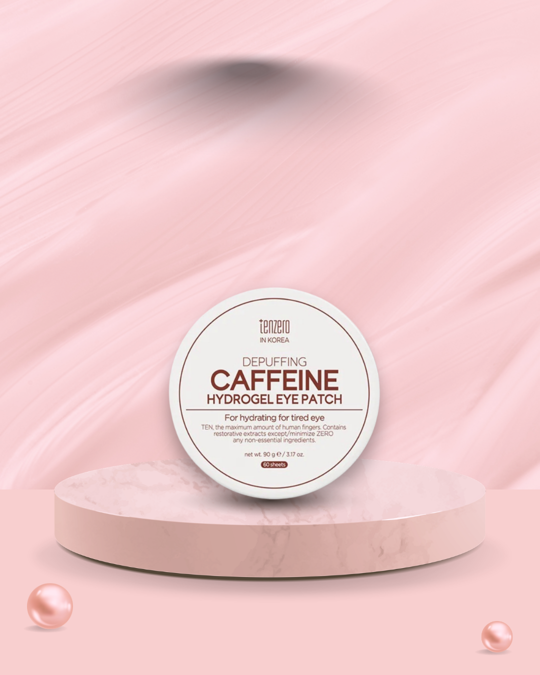 Depuffing Caffeine Hydrogel Eye Patch – 60 stk. | TENZERO.