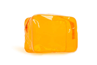 Idc Institute transparent toilettaske med neonfarver