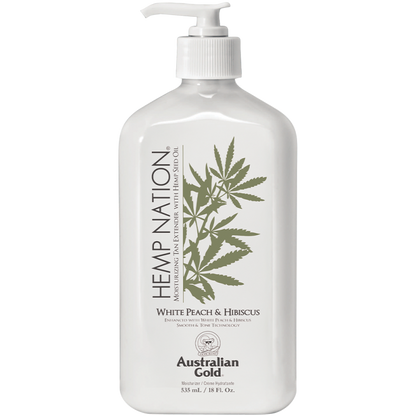Hemp Nation White Peach & Hibiscus – 535 ml | Australian Gold